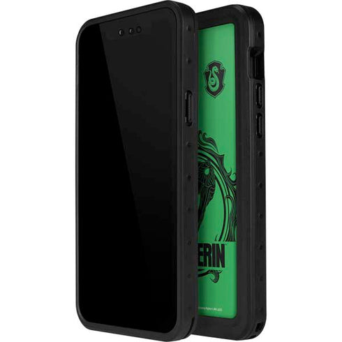Wizarding Worlds Harry Potter Slytherin Illustration iPhone 15 Plus Waterproof Case